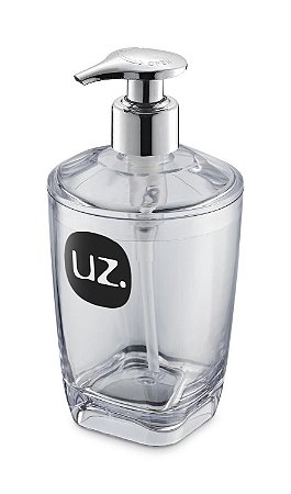 Dispenser Alcool em Gel Transparente 300Ml 15,5Cm UZ1847 UzUtil