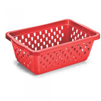 Cesto Organizador Pequeno 800 ML Vermelho 16x12x6cm 1908 Ercaplast