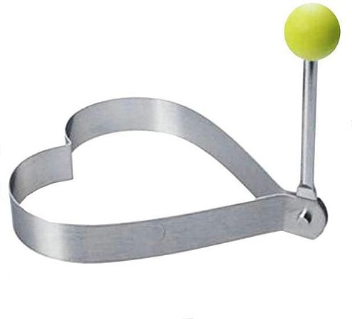 Forminha Molde Para Fritar Ovos Formato Coração 8 Cm