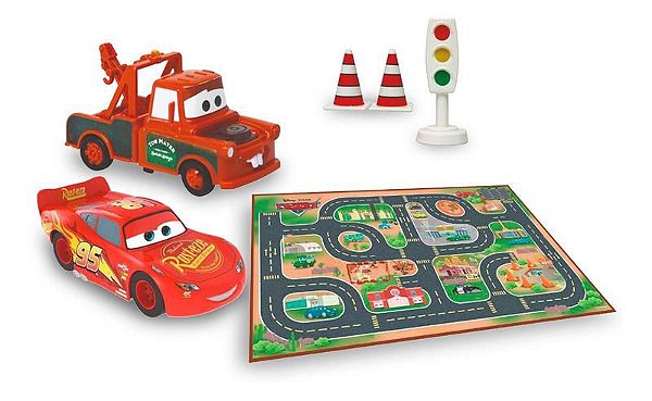 Pista De Carrinhos Brinquedo Corrida Infantil Com 2 Carrinhos