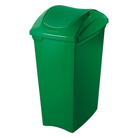 Lixeira Cesto Plástico Seletiva Verde 40 L Basculante