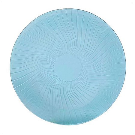 Prato Raso Cosmos Plus Azul 100% Vidro 25 Cm