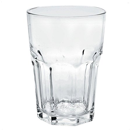 Copo Facetado Água Suco 400ml 12 Cm 100% Vidro