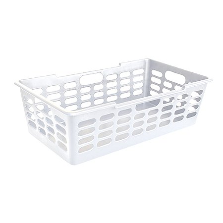 Cesto Organizador Multiuso Grande Atenas Branco 29x15x51Cm
