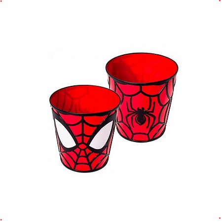 Balde De Plástico Para Pipoca 3D Homem-Aranha 2 L