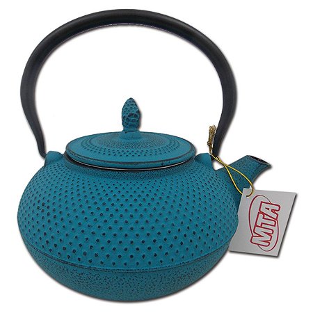 Chaleira De Ferro Esmaltada Azul 1,5 L 8182 - Mta