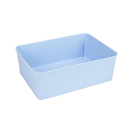 Cesto Multiuso Decorativo Azul 19x13,5x6,5Cm