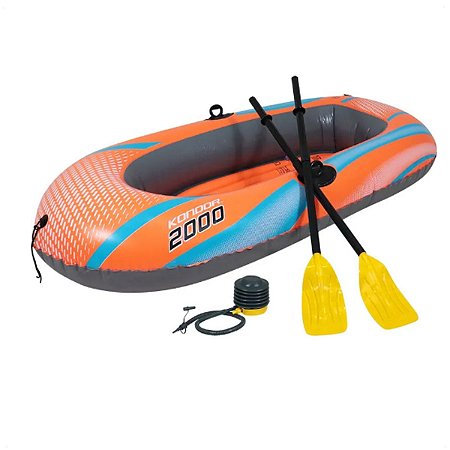 Bote Inflável Hydro-Force Raft Com Remo + Bomba de Ar 1,96M