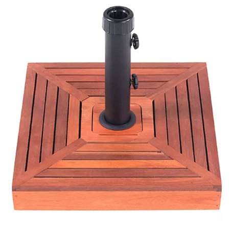 Base Ombrelone Quadrada Concreto Revest. Madeira 25kg