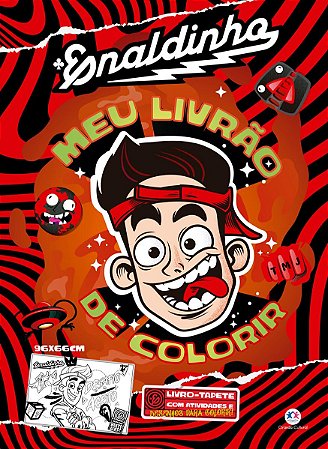 Livro Tapete Enaldinho - Meu Livrão de Colorir 16 Páginas