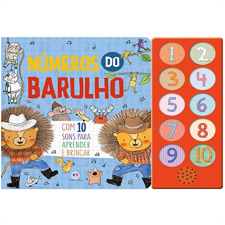 Livro Sonoro Números do Barulho C/10 Sons Para Aprender