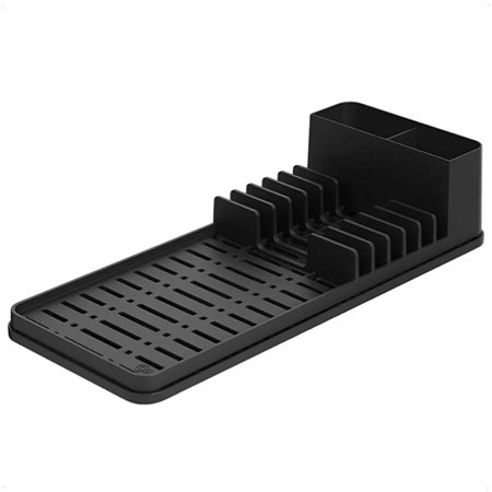 Escorredor De Pia Com Tapete 42,2 X 17,4 X 9,4 Cm Preto