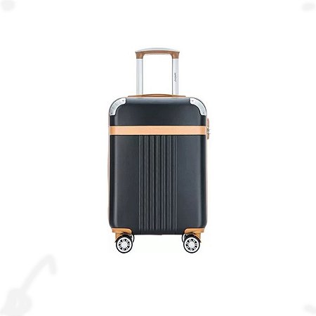 Mala de Viagem Preto Média 23kg Athena Rígida 360° Santino