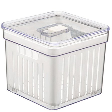 Organizador de Alimentos e Frutas 2,8 Litros 14 Cm Com Cesta