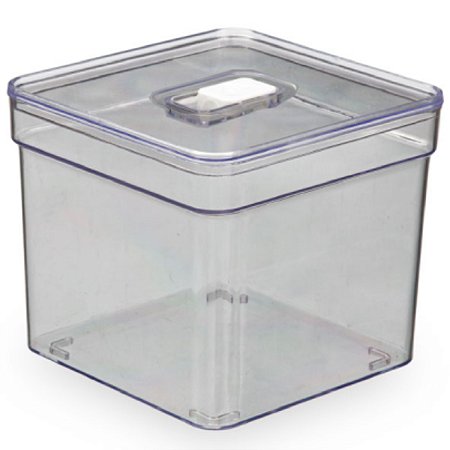 Organizador de Alimentos e Frutas 2,8 Litros 14 Cm Com Tampa