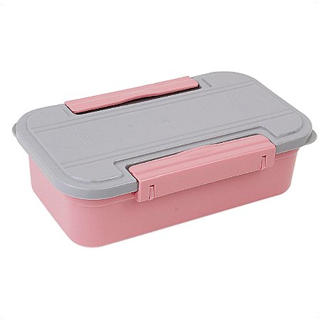 Marmita e Pote 2 em 1 Rosa Com Travas Laterais 780ML  21Cm