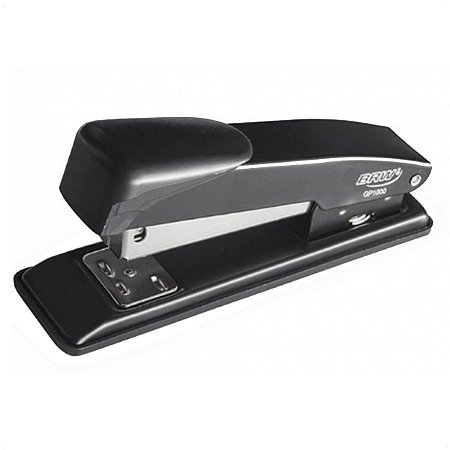 Grampeador De Metal Para Até 20 Folhas 11,5 Cm Preto