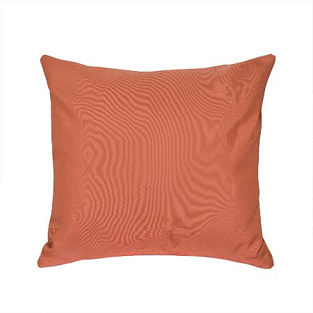 Capa Almofadas Decorativas Sala Lisa Laranja Sem Enchimento