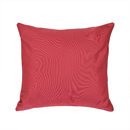 Capa Almofadas Decorativas Sala Lisa Vermelho Sem Enchimento