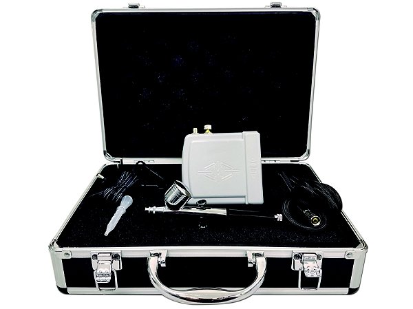 Mini Compressor Aerografia Bivolt Com Maleta OT