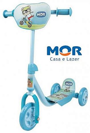 Patinete Infantil 3 Rodas Azul Mor