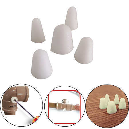 Tapa Furo Para Cano De Água 5 Medidas Fácil Instalação