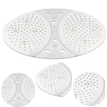 Tapete Box Banheiro 42x53cm Antiderrapante Ventosa Hidro