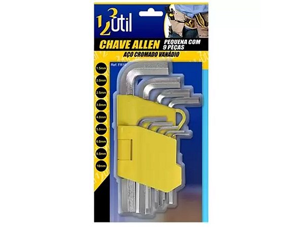 Chave Allen C/9 Pçs Pequeno FR10 UTIL