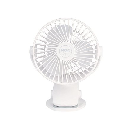 Mini Ventilador Portátil Compacto 360° C/ Carregador USB e Prendedor