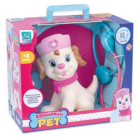 Boneco Esquadrão Pet Dodói Fêmea Super Toys