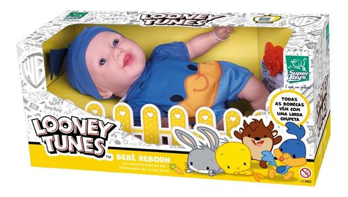 Boneca Infantil Reborn Looney Tunes Papa Leguas 442 Super Toys