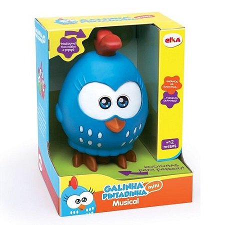 Brinquedo Infantil Galinha Pintadinha Mini Musical C/ Rodinhas