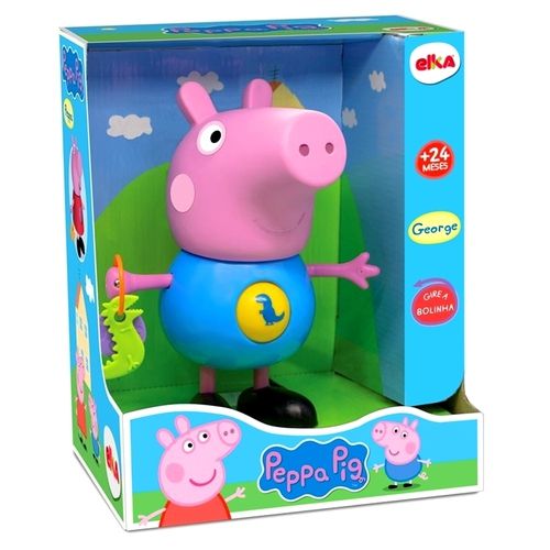 Boneco Brinquedo Infantil Peppa Pig George com Atividades