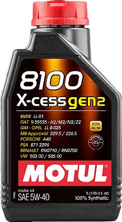 Motul 8100 X-Cess Gen2 5W40