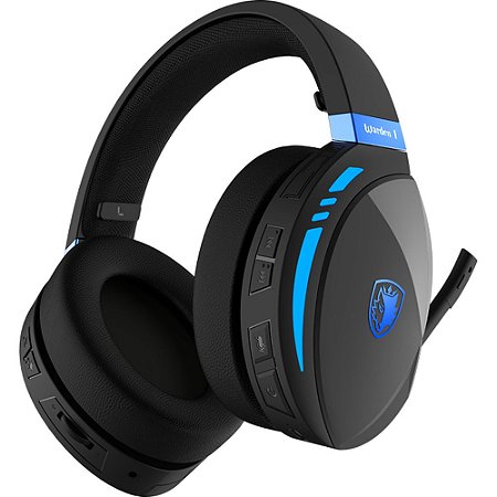 Headset Sades Warden I Wireless Gamer 3 modos Profissional