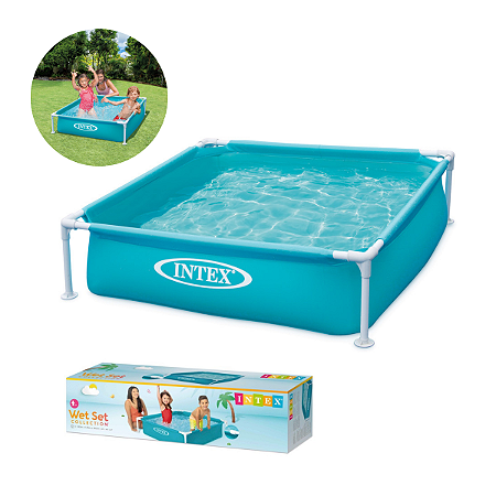 Piscina Infantil Armação de Metal 342L Intex 57173 Cor Azul