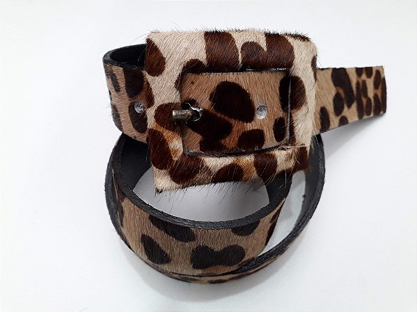 2860-CINTO COURO ANIMAL PRINT 2,8CM
