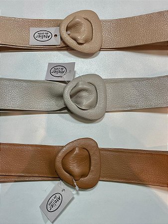 4510-CINTO COURO ESTILO FAIXA - TAM.UNICO