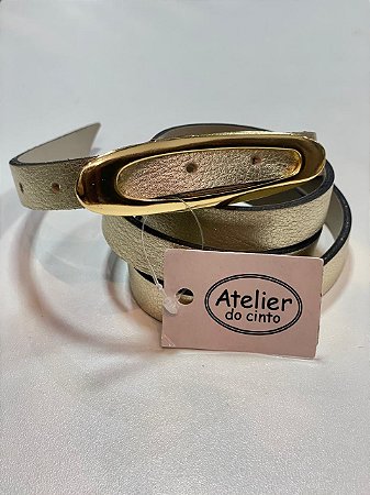 1566-CINTO COURO FIVELA OVAL VAZADA - 1,5CM