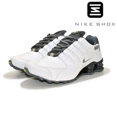 nike shox nz branco e verde