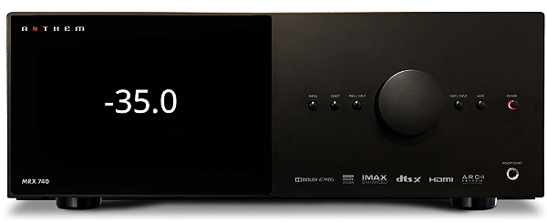 Receiver Anthem MRX 740 8K - 11.2 - 7x 140W @ 8Ω - 8K/60Hz ou 4K/120Hz - (Instalação inclusa)