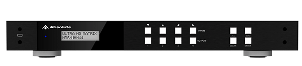 MATRIZ 4x4 de Vídeo - Absolute® NDS-UHM44 é uma matriz HDMI/HDBaseT