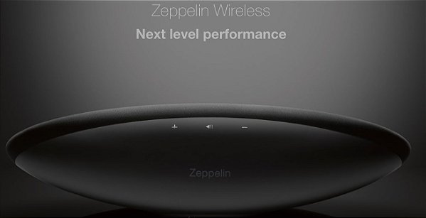 Bowers Wilkins Zeppelin Wireless - Sistema de som sem fio com Bluetooth e Airplay com DAC