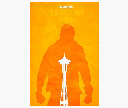 Enjoystick Infamous Second Son Orange Vertical Composition