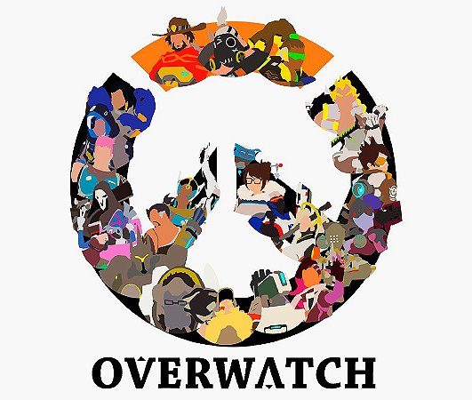 Enjoystick Overwatch - Heroes Minimalista Logo