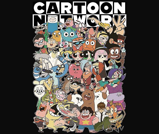 Camiseta Cartoon Network Estilo Nostalgia Desenho Antigo Blusa