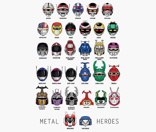 Enjoystick Metal Heroes Helmets