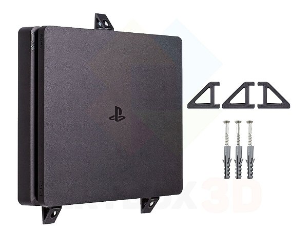 Suporte De Parede ou Painel Para Playstation 4 Ps4 Slim - Art Box 3D