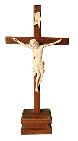 Crucifixo 40 cm Pedestal.