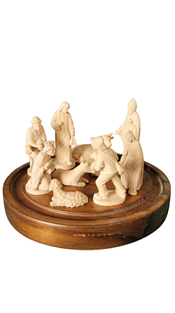 Presépio - 10 peças 7,2 cm - Natural.